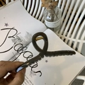 Dark charcoal grey 13cm hair claw clip in high gloss finish with gold spring hardware - 13cm Hanger Type / Dark Gray