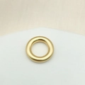 Minimalist gold plated circular connector ring for DIY jewelry making and craft - Style 07 (Small Gold Smooth)
