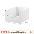 Extra large white wide storage box organizer for kitchen sink cabinet storage - Fixed Extra Large Widened Storage Box (4432)