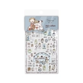 Stickers à ongles mignons chiens et fille, décalcomanies adhésives fines pour enfants - Douce Fête du Thé et Animaux Mignons (MC72)