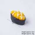 Realistischer Mais-Gunkan-Sushi-Schlüsselanhänger aus PVC, Maße ca. 5x3x4cm - Große Mais Sushi (Nur Modell)