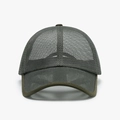 Cappellino da baseball a rete verde oliva traspirante per sport e protezione solare - Regolabile / Verde