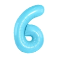 Número 6 Azul Caramelo