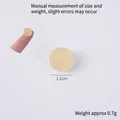 Miniature perle en résine jaune de 1,1 cm pour jouets DIY avec référence - Radis Jaune Foncé de 1,1 cm