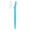 Sky blue portable eyebrow razor with safety cover and stainless steel blade - 4g/Without Protective Net / Blue