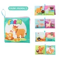 Farm animals theme baby cloth book with colorful cattle and sheep patterns for early learning - Farm Animals (16g)