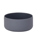 Thickened dark grey silicone protective boot for wide mouth water bottles and tumblers - Dark Gray