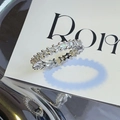 Elegant S925 sterling silver eternity ring featuring square-cut clear cubic zirconia stones - Silver Square Cut Eternity Band