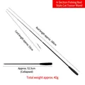 Black telescopic 4-section cat wand toy with 180cm extendable length and foam handle - Black Handle Black Rod 4-Section Telescopic