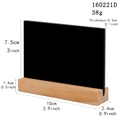 Double-sided wooden base chalkboard tabletop display for home and cafe decor - Small Rectangle