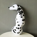 3D realistic Dalmatian dog plush pillow with black spot pattern for home decor - Dalmatian