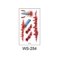 Waterproof temporary tattoo sticker WS-254 with realistic wound and blood scar design - Knife Scratch (WS254)