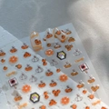 Autocollants à ongles auto-adhésifs avec motifs d'orange et décors de fruits éclatants - Thème Orange (CO-430)