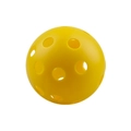 Palla da pickleball indoor gialla da 72mm con 26 fori in plastica PE resistente - Giallo