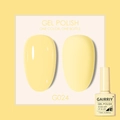 Pale yellow soak-off gel nail polish G024 in glossy and matte finish 7.5ml bottle - Pale Yellow (024)