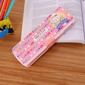 Pink double-sided cartoon stationery box with cute sheep and girls designs for students - Animal Style / Pink