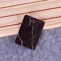 Classic black marble texture jewelry display card with hanging holes for earrings - Marble No.9