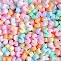 Macro shot of colorful resin S-shaped letter charms for DIY crafts and accessories - Letter S (Random Mixed One) / Small