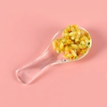 Mini cuillère en plastique ABS avec modèle de riz frit et légumes factices - Transparent-Riz Frit