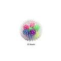Stress relief sensory ball with 30 colorful beads and soft textured spikes - 30 Beads Regular Spike Ball