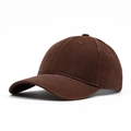 Gorra de béisbol clásica en algodón lavado marrón oscuro con visera curva - Ajustable / café