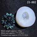 Sunflower daisy silicone mold for DIY resin crafts with detailed petal textures - Clear