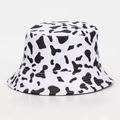 Chapeau bob unisexe avec imprimé vache noir et blanc pour une protection solaire stylée - M (56-58cm) / Texture Taches de Vache (#04)