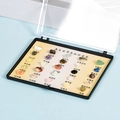 Coffret de collection de 20 spécimens de pierres précieuses et minéraux naturels polis - Boîte de 25 Mini Spécimens Version Chinoise