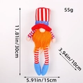 Independence Day patriotic gnome plush with American flag stars and stripes pattern - Independence Day Long Leg Gnome - Male Style (C1-13)