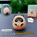 Funny potato cat figurine for car dashboard decor with creative vegetable design - Vegetable Cat Series - Potato Cat