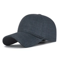 Berretto da baseball a scacchi blu scuro con calda fodera in velluto di cristallo - Regolabile / Blu navy