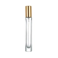 Flacon vaporisateur de parfum 10ml en verre transparent avec bouchon doré luxueux - Cylindrique Or