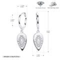 Gedetailleerde maattabel en specificaties van S925 sterling zilveren vintage oorringen - 925 zilver / Zilver