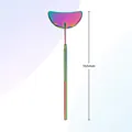 Multicolor eyelash extension mirror in heart shape with 165mm anti-slip handle - Moon / Colorful