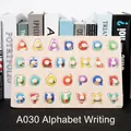 Wooden peg puzzle with alphabet letters and knobs for early childhood education - A030 Alphabet Writing Recognition