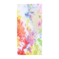 Detailed view of colorful tie-dye microfiber beach towel fabric with vivid 3D print texture - 15-Rainbow Full Print