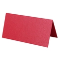 Elegant red pearlescent place card for weddings with a premium shimmering paper finish - Pearlescent Red