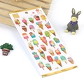 Adesivi di cristallo gelato con lamina d'oro per diari con motivi colorati disegnati a mano - Gelato Colorato