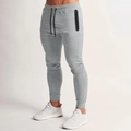 Pantaloni sportivi grigi da uomo con coulisse in vita e tasca laterale con zip - S / Grigio