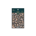 Stickers ongles 5D embossés avec fleurs d'automne aquarelle et feuilles mortes TS-1832 - Automne à l'Aquarelle (TS-1832)