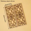 Chinese style hollow wooden window frame cake topper inserts 5-piece set for birthdays - Chinese Style Wooden Screen