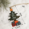 Addobbo natalizio ad albero in metallo dipinto a mano con scritta Welcome e cordino - Pendaglio per Albero di Natale in Ferro