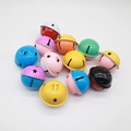 Colorful 4cm metal bells with star cutouts for DIY crafts and holiday decoration - Random Mixed Colors