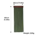 Deep green tassel wall hanging with dark wood beam, size 30x80cm, weighing 220g - 30x80cm / Green