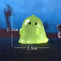 Lichtgevend groen spookfiguurtje met glitters voor de tuin, maat 2,2 x 2,5 cm - Lichtgevende Halloween Draak