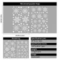 Set of 2 white snowflake electrostatic window stickers for Christmas decor 20x30cm - White Snowflakes Set E (20*30cm*2 Sheets)