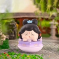Chinese style tumbler doll figurine in Tang dynasty style with purple cloud base - Large-Glimmer Style
