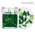 Paillettes en forme de sapin de Noël vertes SD024 pour décoration d'ongles et manucure - SD024-Sapin de Noël Vert / Bouteille Simple