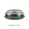 Copertura isolante verde a strato singolo con coperchio trasparente e maniglia rotonda - 1 Strato / Verde