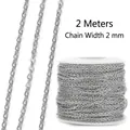 2mm Small Link Steel Color
